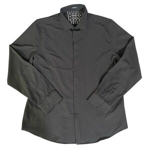 Bundle Denim & Flower Button Down Long Sleeve Black, T-Shirt Pink Pink/ White XL